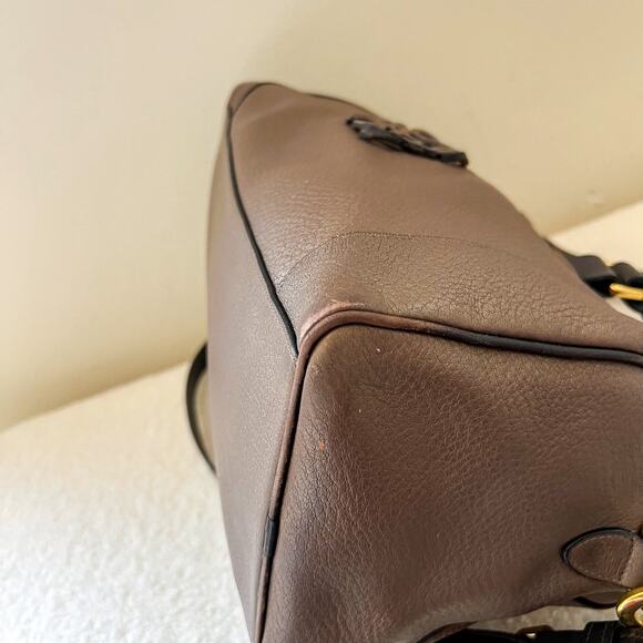 LOEWE Fusta 2 Way Brown Leather Shoulder Bag - Picture 12 of 16